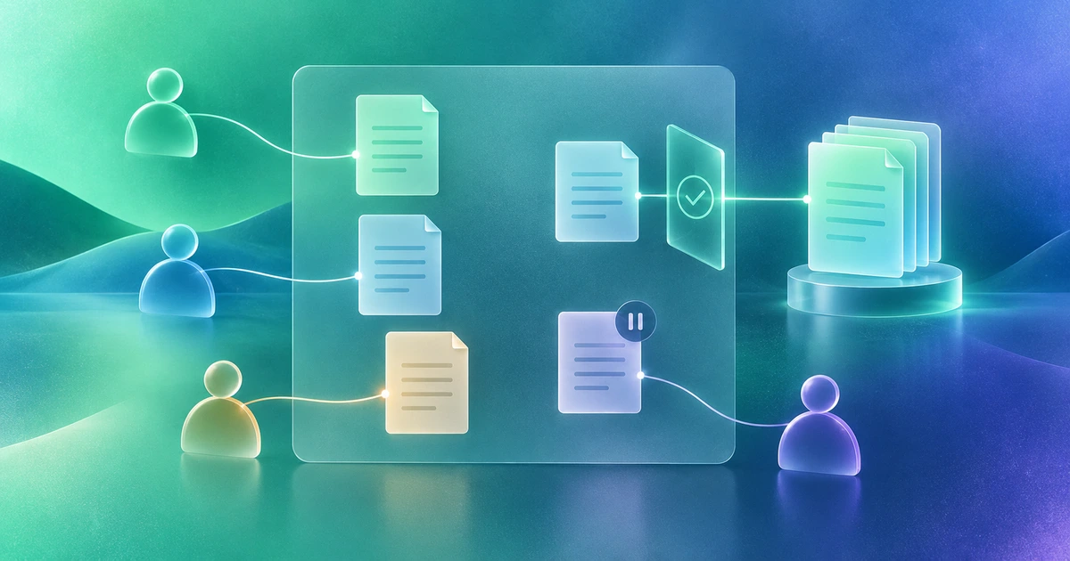 Buyer, seller and lender requests connect to a reviewed diligence board, with one paused question awaiting an owner.