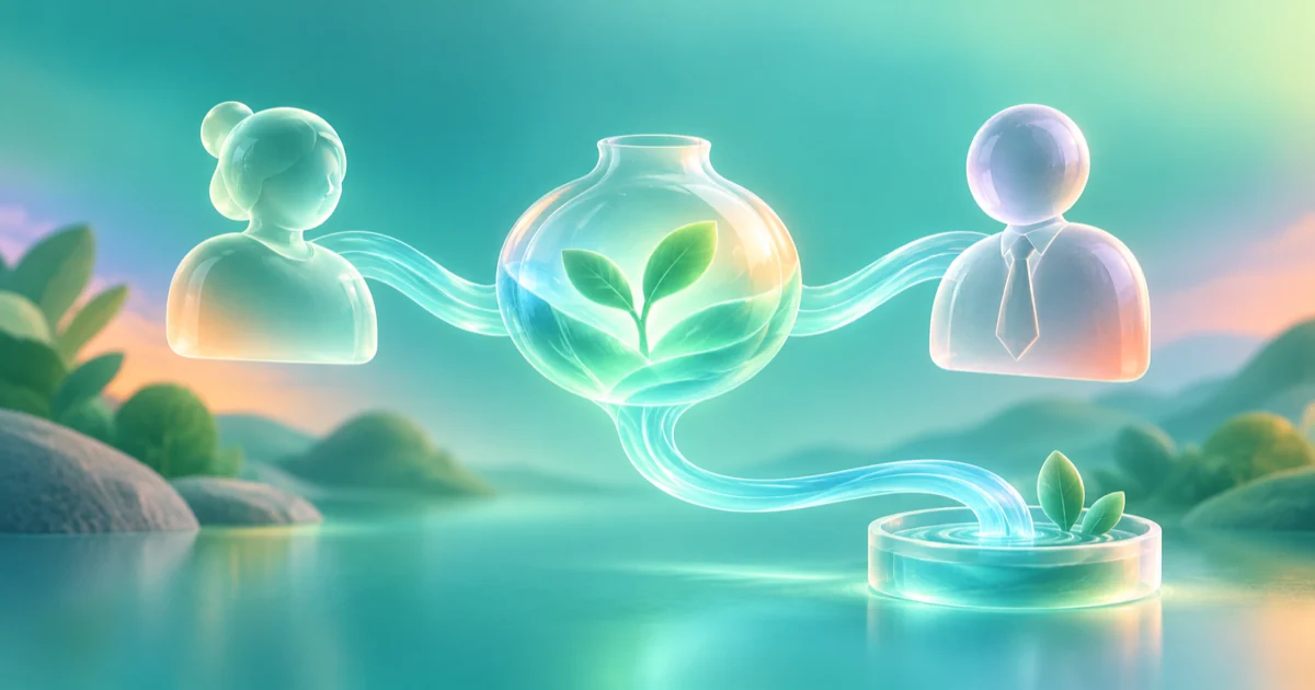 Glass customer, payer, and delivery forms connect into a business-model loop.